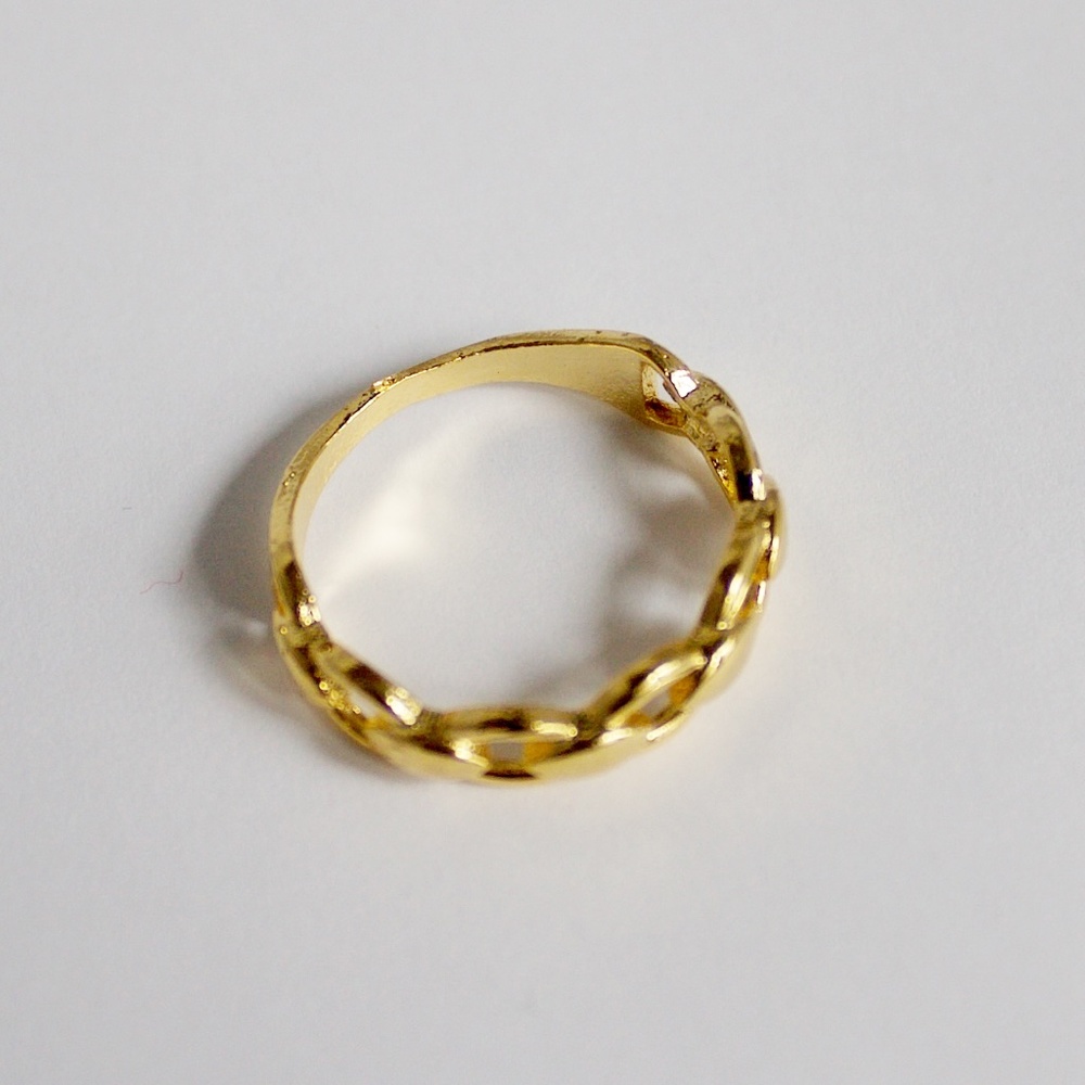 Link Ring 24 K Plated - Picture 2 of 6